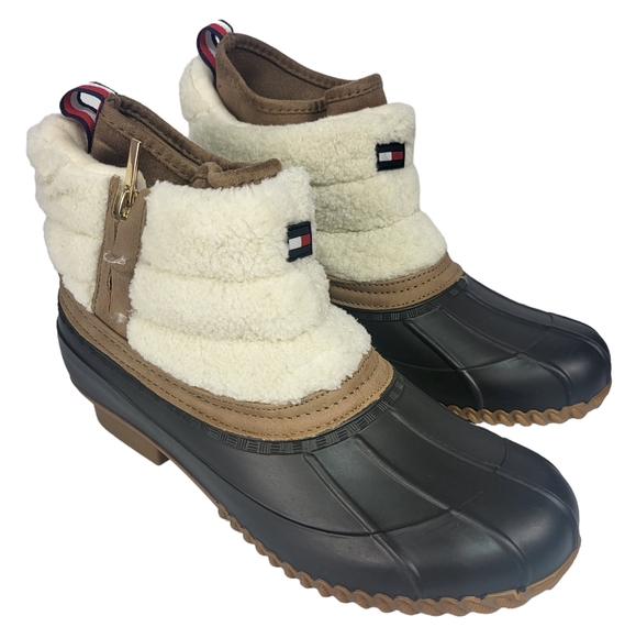 Tommy Hilfiger Roana Grip Winter Boots Brown 11 - Picture 3 of 5